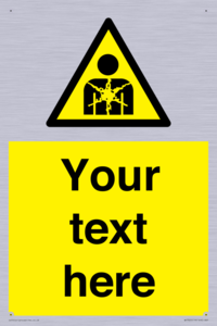 Custom Warning substance or mixture presenting a health hazard